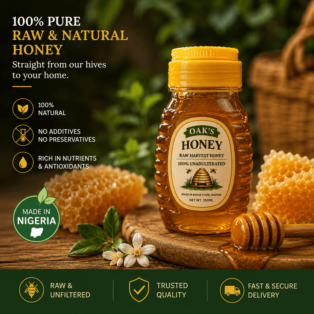 Oaks Honey - Pure Raw Honey in Nigeria